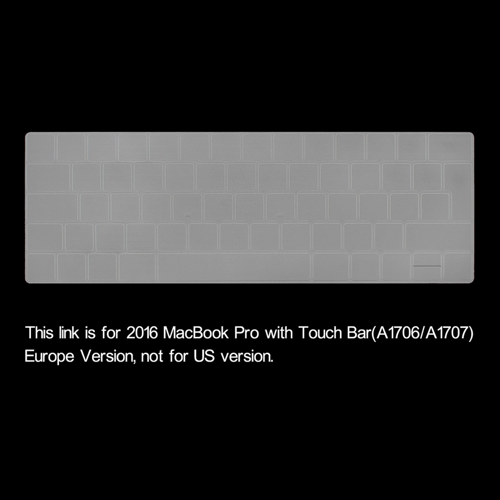 ENKAY Protective Keyboard Film Case for 13" 15" 2016 MacBook Pro - Euro Keyboard Version