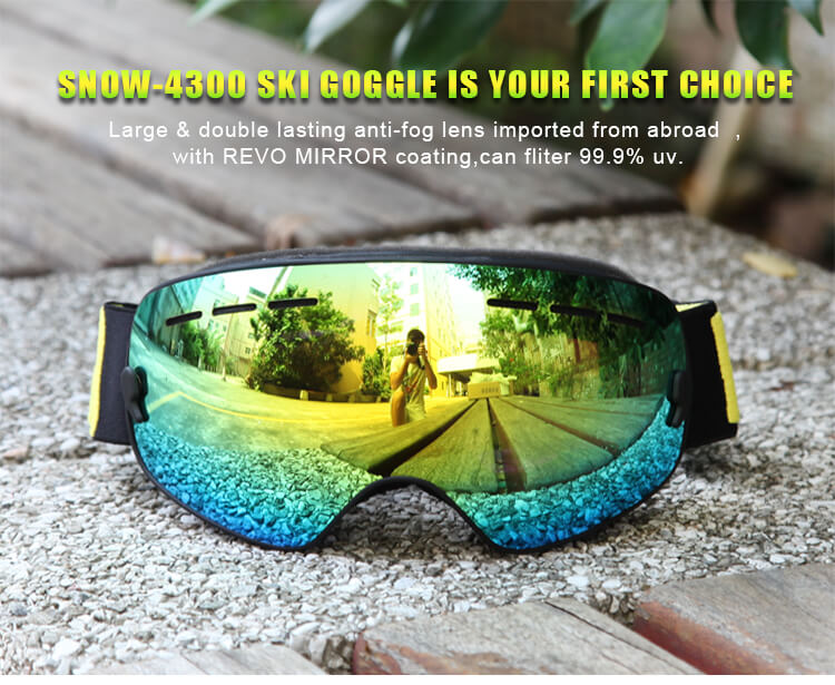 BENICE 4307 Ski Goggles Double Lens Anti-fog Windproof UV400 Kid Eyewear - Silver