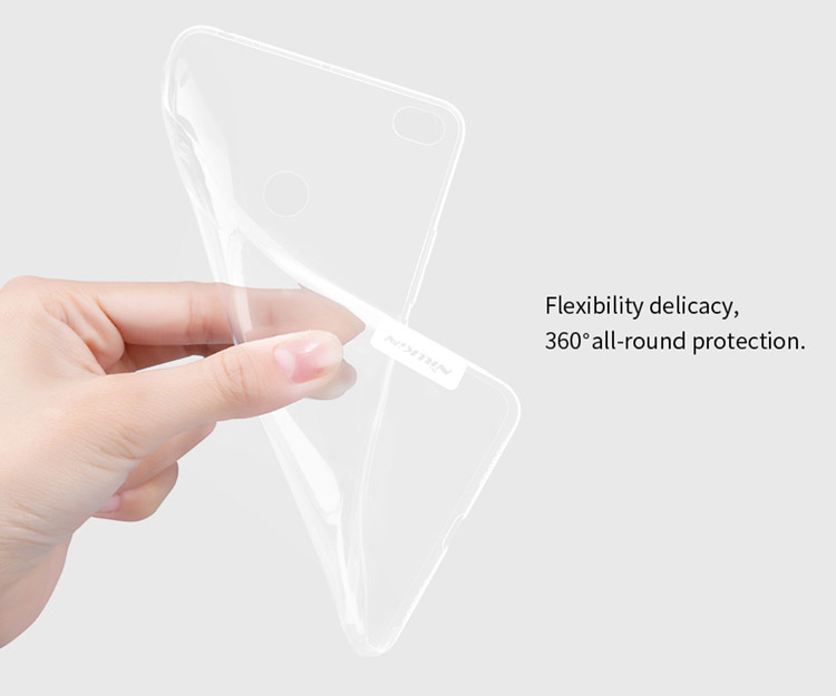 Gray Xiaomi Mi Max 2 Nillkin Nature Transparent TPU Case Protective Back Cover