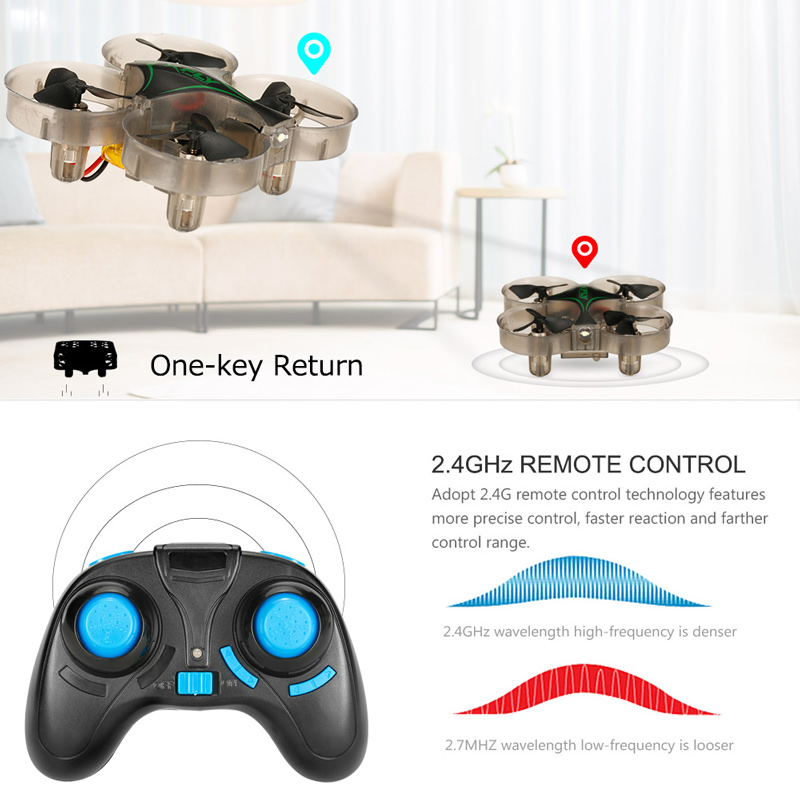 Linxtech 1603 Mini RC Quadcopter Black