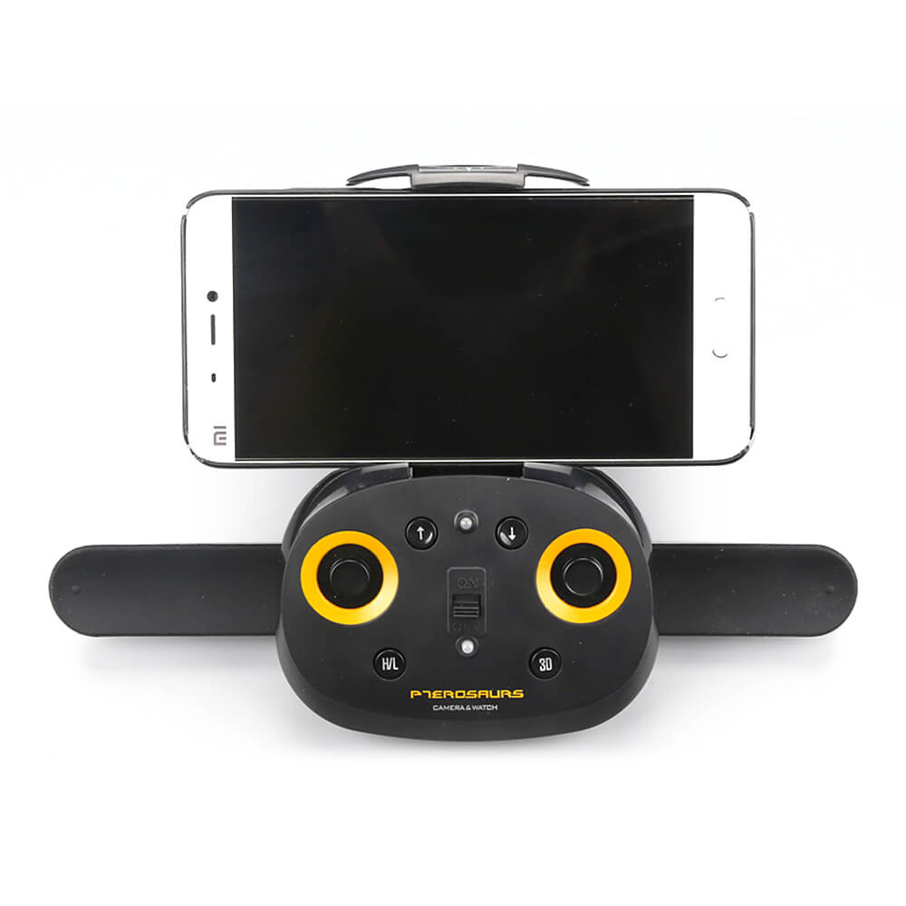 Cheerson CX-70 BAT Drone WIFI FPV with Wearable Wrist Watch Altitude Hold Mode RC Quadcopter RTF - Yellow and Black