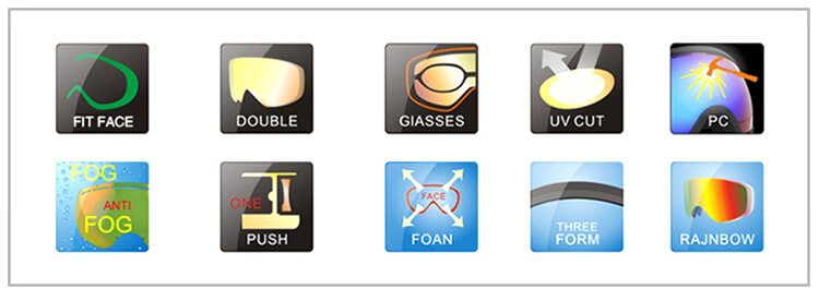 BENICE 4307 Ski Goggles Double Lens Anti-fog Windproof UV400 Kid Eyewear - Silver