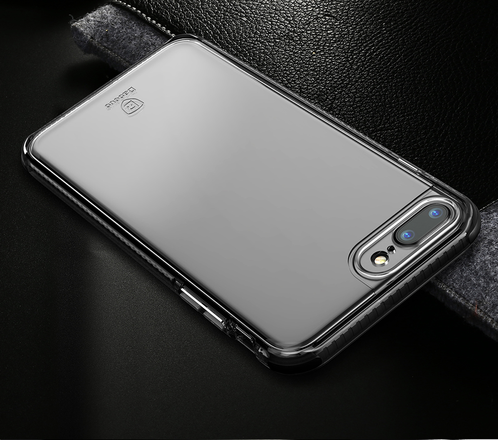Baseus Armor Case Protection Case Clear Back Cover for iPhone 7 - Black