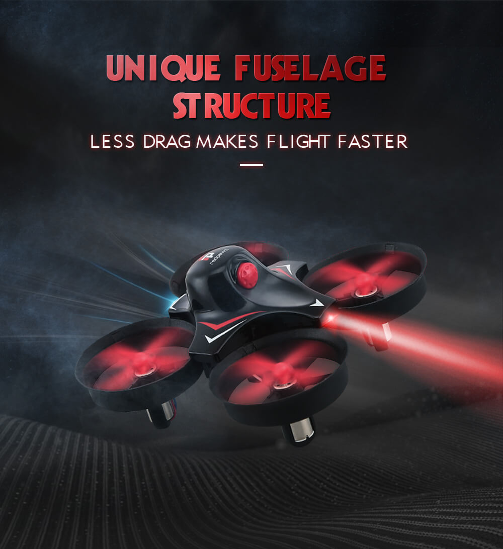 Redpawz R010 Mini 2.4G 4CH 6Axis Gyro Headless Mode RC Quadcopter RTF - Blue