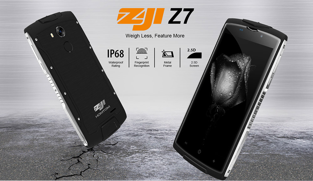 [HK Stock]ZOJI Z7 IP68 waterproof 5.0 Inch HD 2.5D Corning Gorilla Glass 4 Screen 2GB RAM 16GB ROM 8.0MP MT6737 Quad Core 1.3GHz Android 6.0 Smartphone Touch ID 3000mAh - Green
