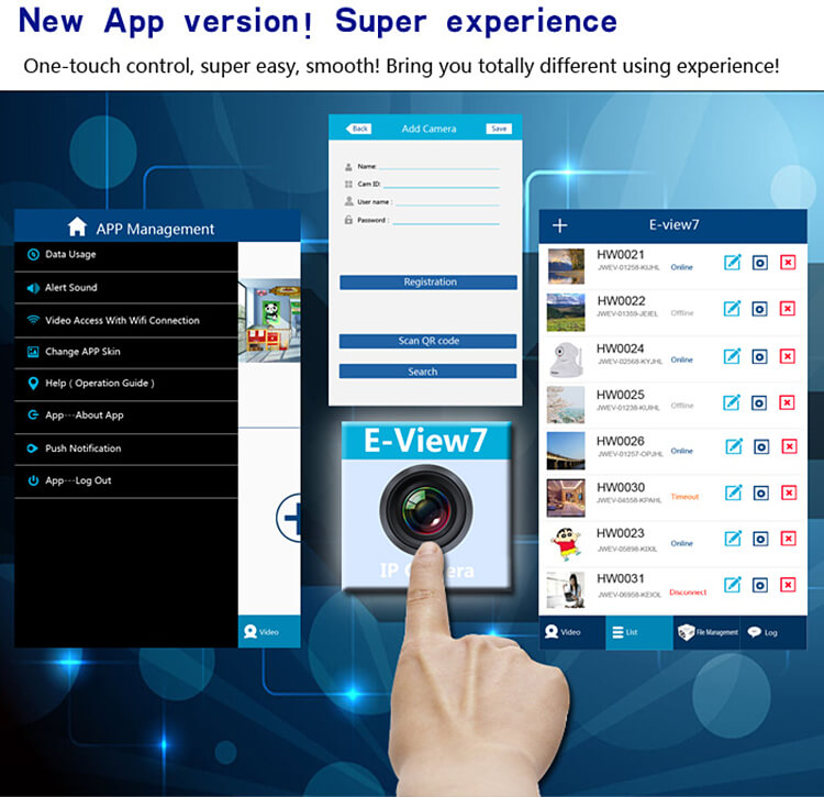 Wanscam HW0021 IP Camera WiFi 720P HD P2P 1.0MP Onvif 2.1 Built-in IR Cut Night Vision Security Camera -Black
