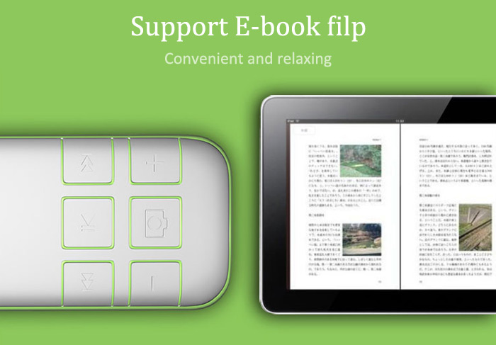 MOCUTE Bluetooth V3.0 Selfie Remote Controller Gamepad with Wireless Mouse Ebook Flip Functions - Blue