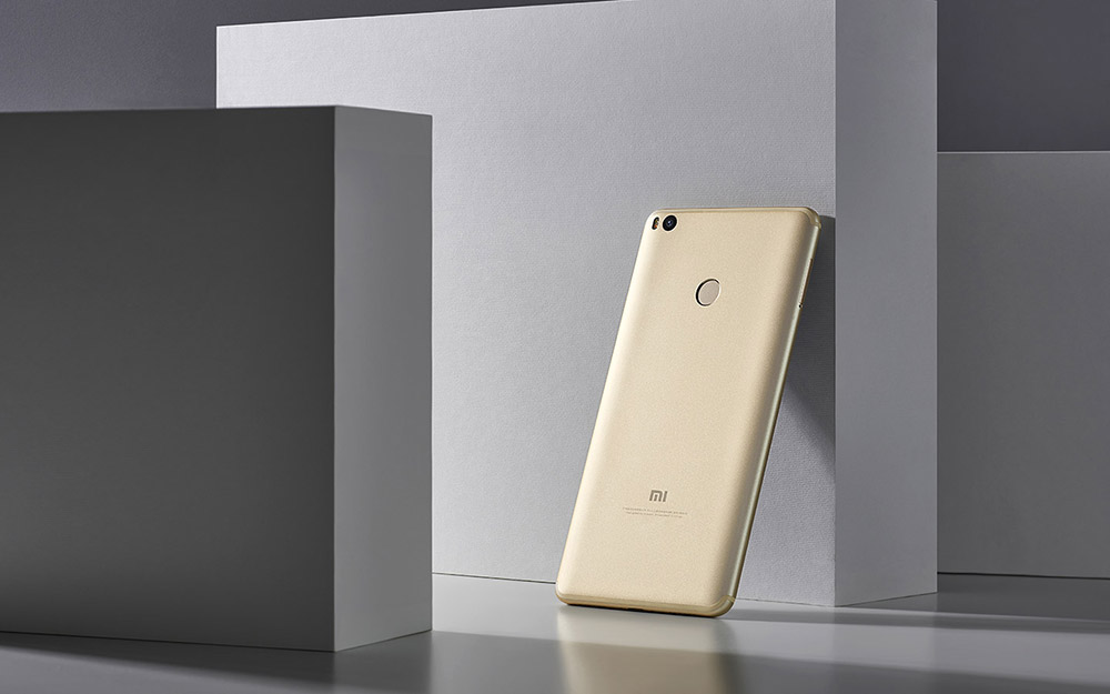 Xiaomi Mi Max 2 6.44 Inch  5300mAh Smartphone FHD 4GB 64GB Snapdragon 625 Octa Core 12.0MP Cam Android 7.1 Metal Body QC3.0 IR Remote Control - Gold