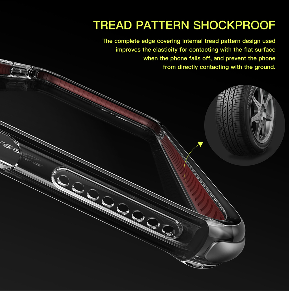 Baseus Armor Case Protection Case Clear Back Cover for iPhone 7 - Black