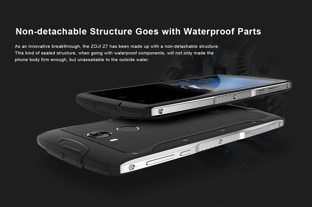 [HK Stock]ZOJI Z7 IP68 waterproof 5.0 Inch HD 2.5D Corning Gorilla Glass 4 Screen 2GB RAM 16GB ROM 8.0MP MT6737 Quad Core 1.3GHz Android 6.0 Smartphone Touch ID 3000mAh - Green