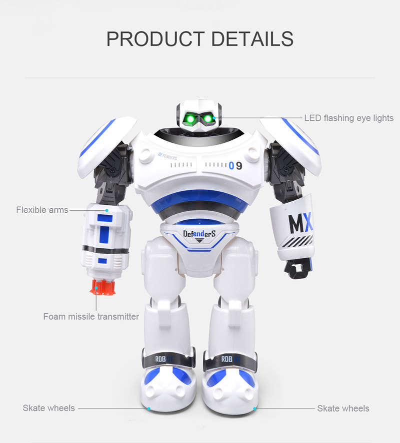 JJRC R1 Defender Files Programmable Remote Control Intelligent RC Robot - Orange