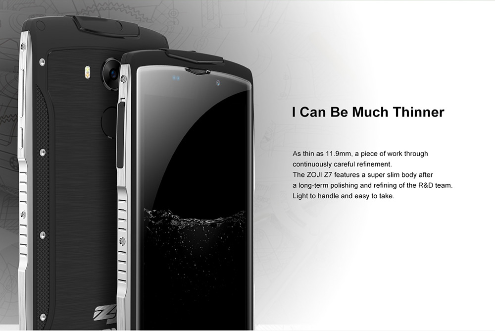 [HK Stock]ZOJI Z7 IP68 waterproof 5.0 Inch HD 2.5D Corning Gorilla Glass 4 Screen 2GB RAM 16GB ROM 8.0MP MT6737 Quad Core 1.3GHz Android 6.0 Smartphone Touch ID 3000mAh - Green