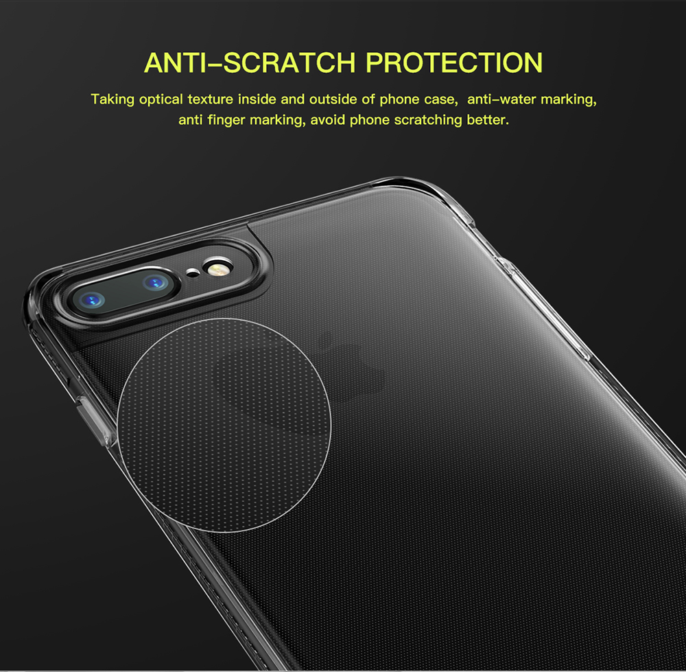 Baseus Armor Case Protection Case Clear Back Cover for iPhone 7 Plus - Black