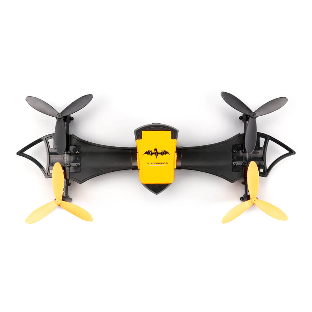 Cheerson CX-70 BAT Drone WIFI FPV with Wearable Wrist Watch Altitude Hold Mode RC Quadcopter RTF - Yellow and Black
