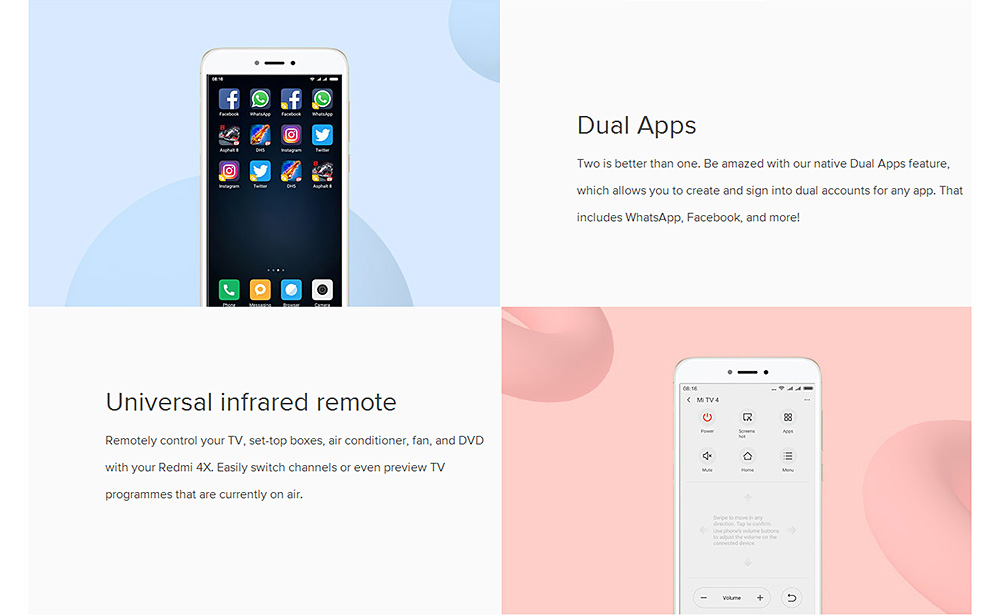 [HK Stock][Official Global ROM]Xiaomi Redmi 4X 5.0 Inch 4G LTE Smartphone HD Screen 3GB 32GB Qualcomm Snapdragon 435 Octa Core 13MP Cam MIUI 8 4100mAh Battery Metal Body - Gold