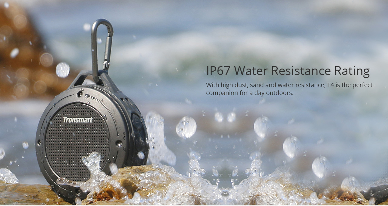 Tronsmart Element T4 5W Bluetooth 4.2 IP67 Water Resistance Portable Speaker - Red