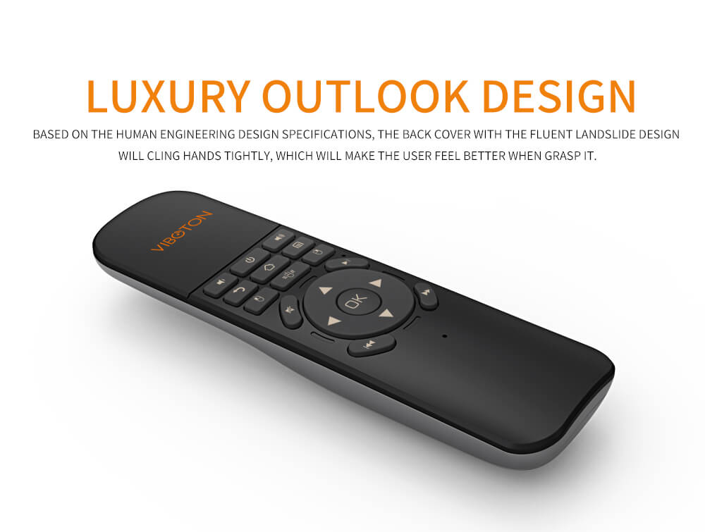 Viboton UKB - 521 2.4G Wireless Air Mouse Keyboard Remote  - Black