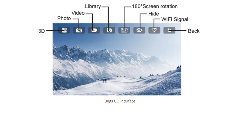 MJX Bugs 2 B2W WIFI FPV Brushless With HD 1080P Camera GPS RC Quadcopter RTF - Bright Black