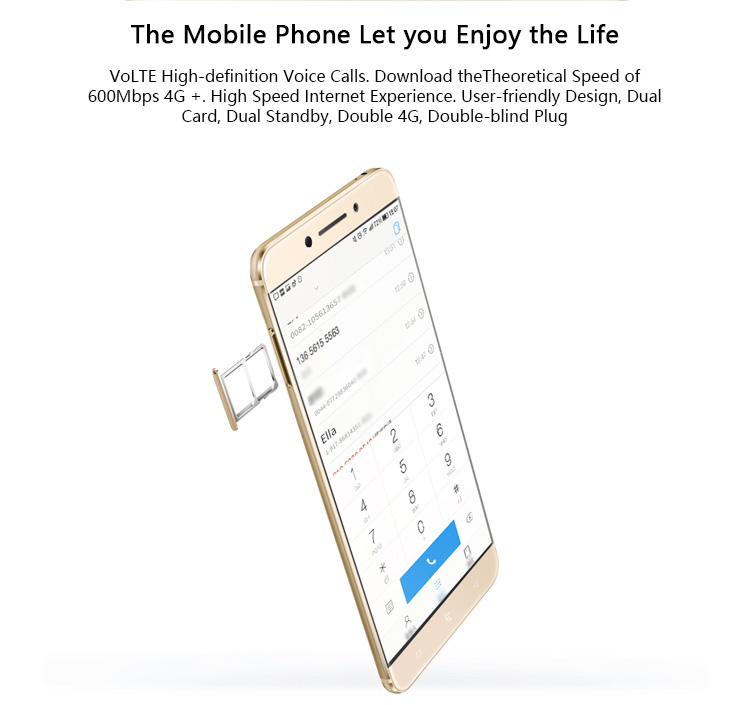 [HK Stock]LeEco LeTV Le Pro 3 Elite X722 5.5 Inch Smartphone 2.5D FHD Screen 4GB 32GB Snapdragon 820 Quad Core NFC VoLTE Fast charge - Gold