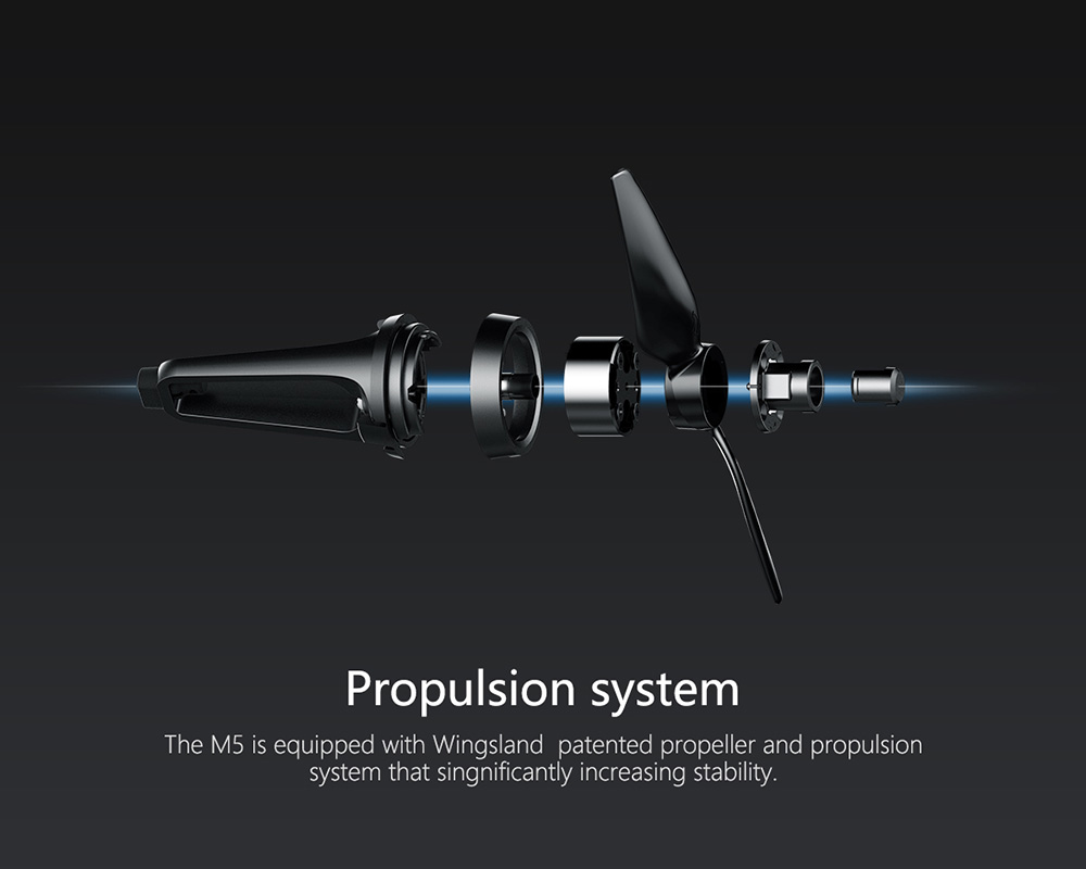 Wingsland M5 GPS WIFI FPV RC Drone with Ultrasonic Altitude Holding Point Of Interest Mode RTF