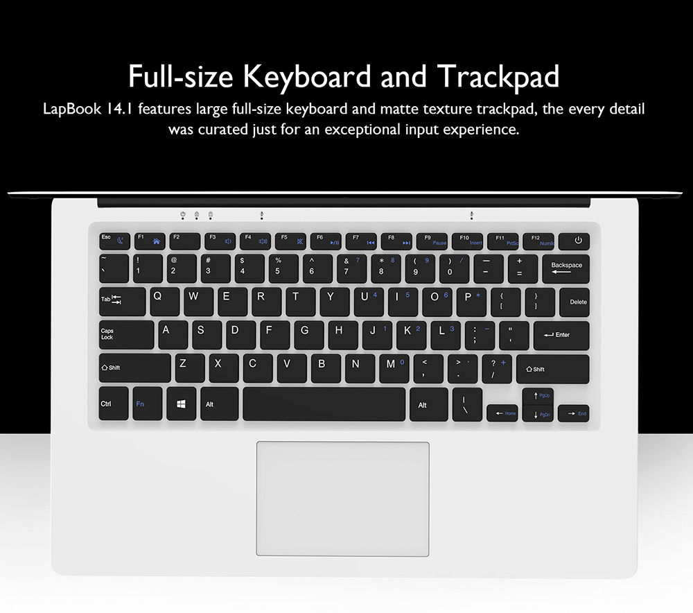 CHUWI LapBook 14.1" Laptop Windows10 4GB/64GB Intel Apollo Lake Celeron N3450 Quad Core 2.2GHz 1920*1280 - Grey