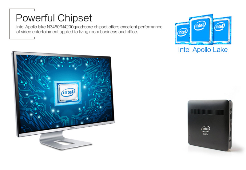 EC DREAM A7 Mini Windiows PC Apollo Lake N3450 4GB/64GB ac WIFI USB 3.0 4G