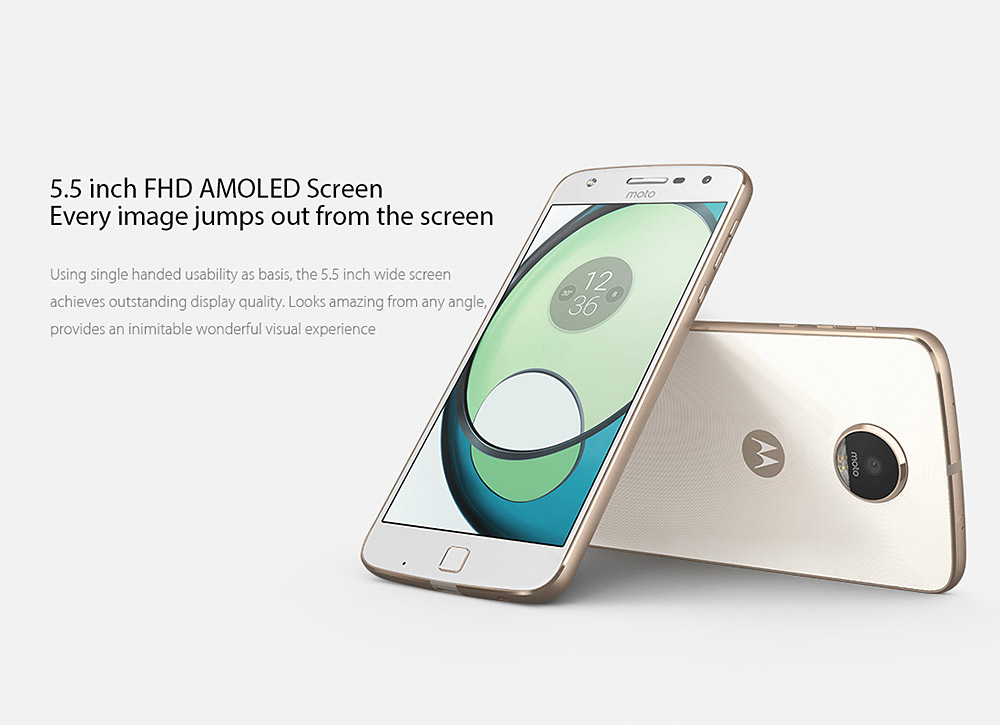 [HK Stock]Lenovo Motorola Moto Z Play XT1635-03 5.5 Inch Smartphone FHD Screen Snapdragon 625 Octa Core 3GB RAM 64GB ROM 16.0MP Type-C NFC VoLTE - Black