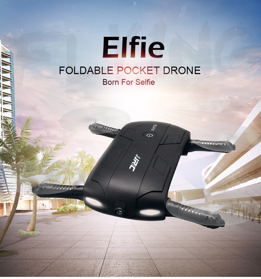 Quadcopter Elfie Foldable Drone App HD Camera WiFi JJRC H37 Iphone Android Mini