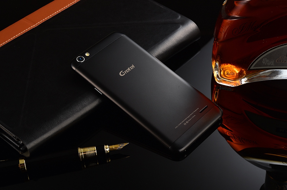 [HK Stock]Gretel A9 5.0 Inch 4G LTE Smartphone HD Screen 2GB RAM 16GB ROM 13.0MP Cam MT6737 Quad Core Android 7.0 Touch ID Full Metal Body - Black