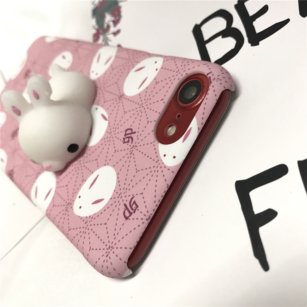 3D Lovely Rabbit Silicone Case TPU Case For iPhone 7 Plus