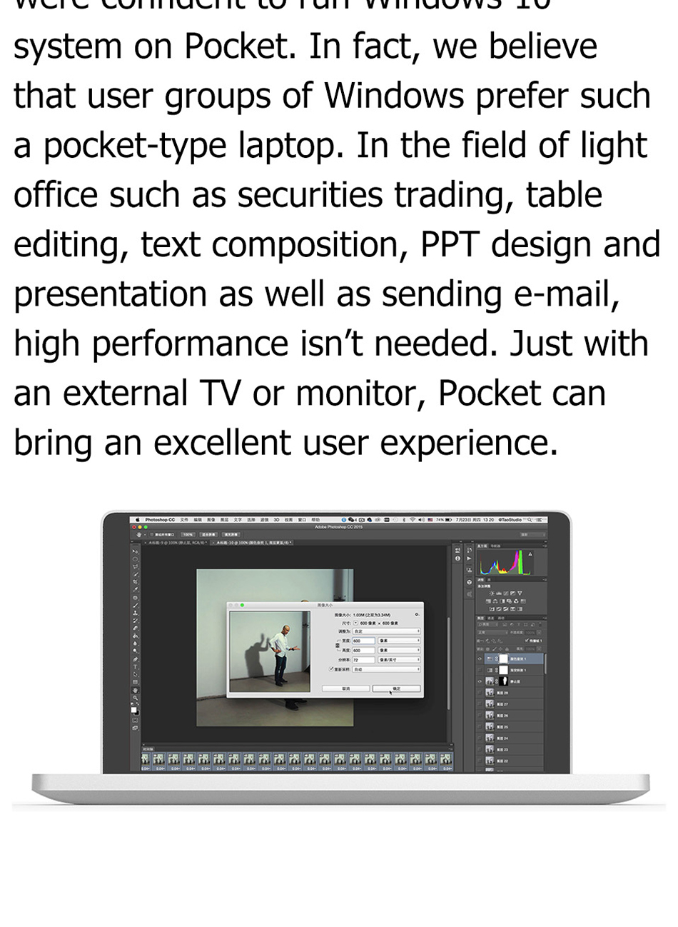 GPD Pocket 7 Inch Tablet PC Licensed Windows10 Intel Atom Z8750 8GB RAM 128GB ROM AC WIFI Bluetooth4.1 Type C 7000mAh Battery 1920*1200 IPS Touch Display