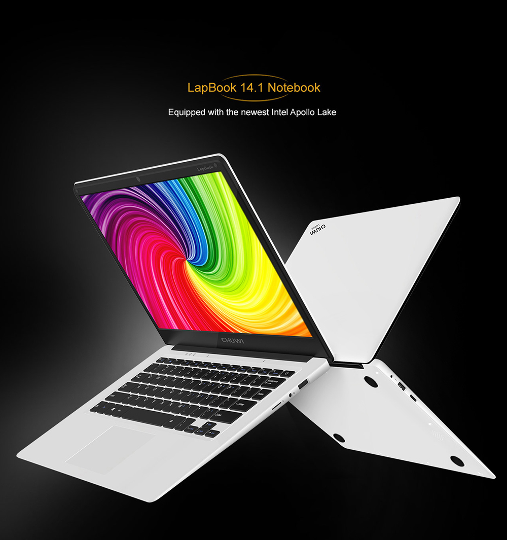 CHUWI LapBook 14.1" Laptop Windows10 4GB/64GB Intel Apollo Lake Celeron N3450 Quad Core 2.2GHz 1920*1280 - Grey