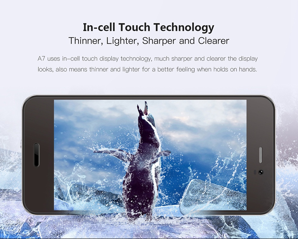 [HK Stock]Gretel A7 4.7 Inch Smartphone Corning Gorilla Glass Screen MT6580A Quad Core Android 6.0 16GB ROM 8.0MP Cam 2000mAh - Black