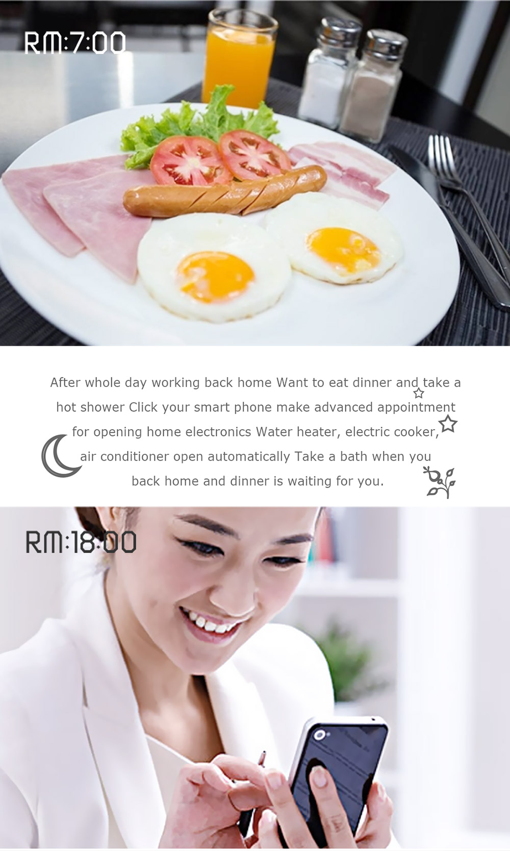 HEIMAN WS2SK-X Smart WiFi Plug Works with Amazon Alexa 110V-AC120V 16A APP Remote Control Timing Socket -White/EU Plug