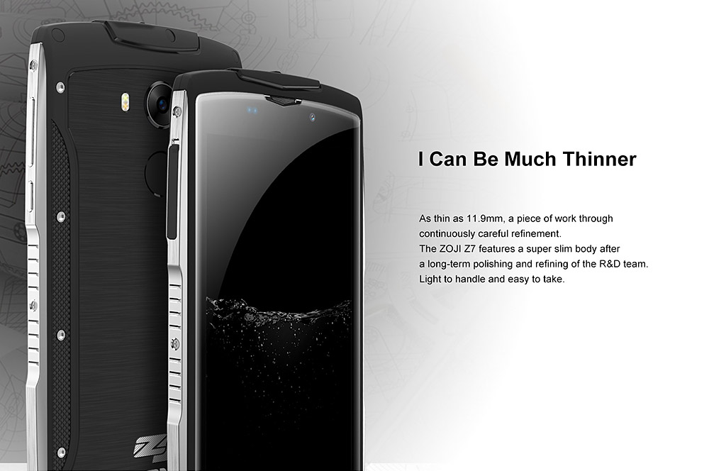 [HK Stock]HOMTOM ZOJI Z7 IP68 waterproof 5.0 Inch HD 2.5D Corning Gorilla Glass 4 Screen 2GB RAM 16GB ROM 8.0MP MT6737 Quad Core 1.3GHz Android 6.0 Smartphone Touch ID 3000mAh - Black