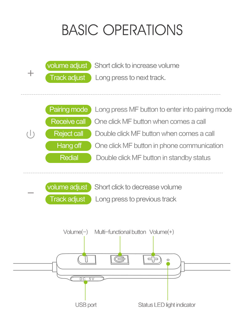 Syllable D3X Bluetooth 4.2 Earphone Wireless Stereo Sports Headsets with Mic - Black