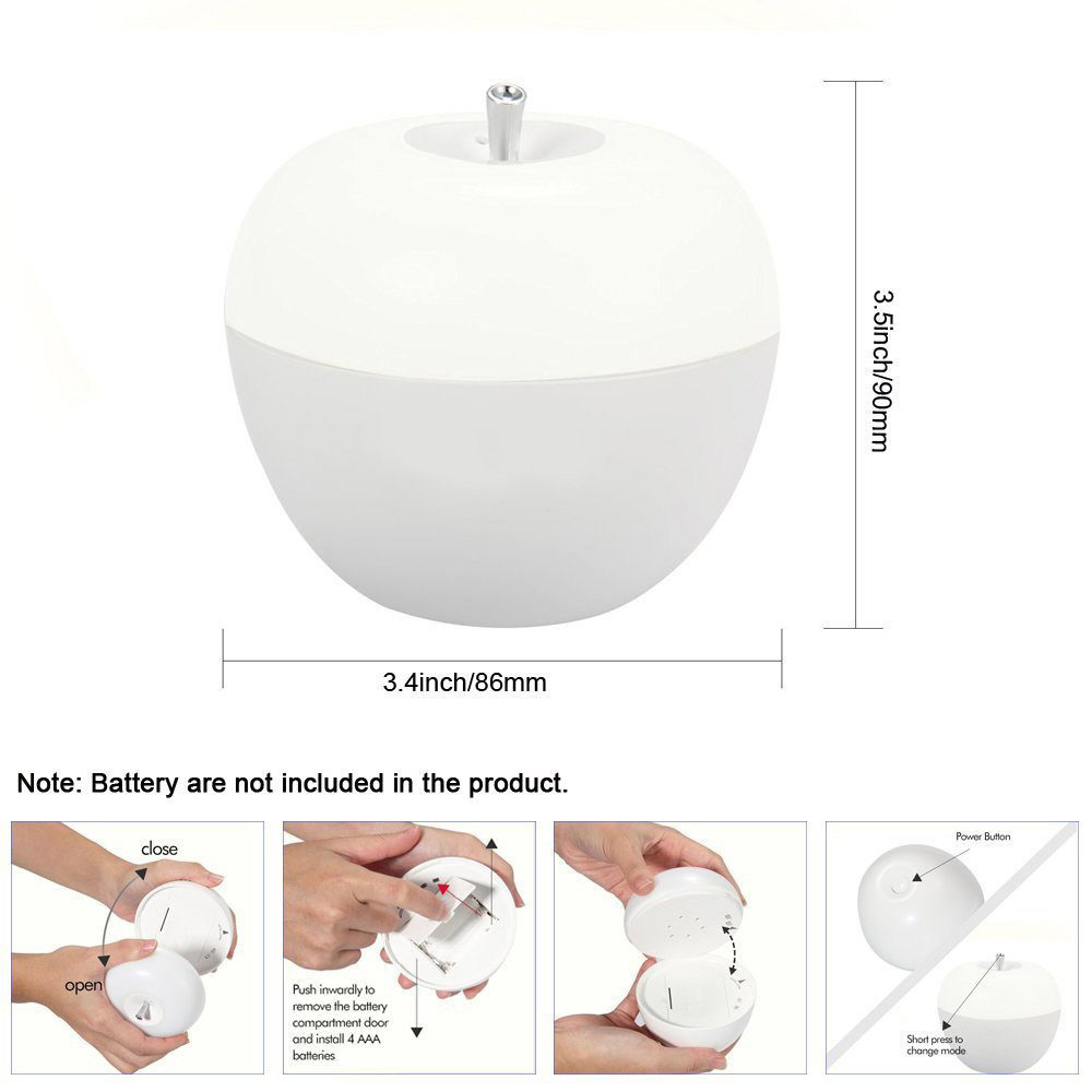 D6 LED Night Light Portable Blowing Control USB Charging Light -White