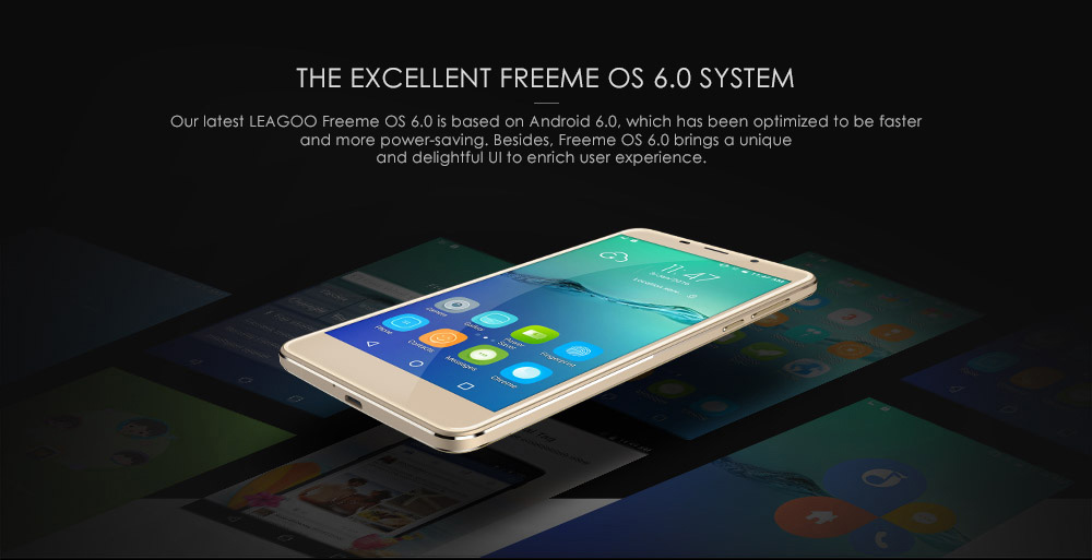 [HK Stock]LEAGOO M8 5.7inch HD 2.5D Screen Android 6.0 Smartphone MT6580A Quad Core 1.3GHz 2GB RAM 16GB ROM 8.0MP 13.0MP Touch ID WIFI GPS - Gold