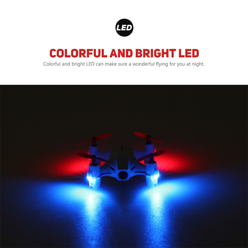 Hubsan H002 Nano Q4 2.4G 4CH 6-Aixs Headless Mode with 720P HD Camera RC Quadcopter RTF - White