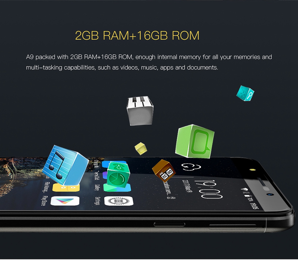 [HK Stock]Gretel A9 5.0 Inch 4G LTE Smartphone HD Screen 2GB RAM 16GB ROM 13.0MP Cam MT6737 Quad Core Android 7.0 Touch ID Full Metal Body - Gold
