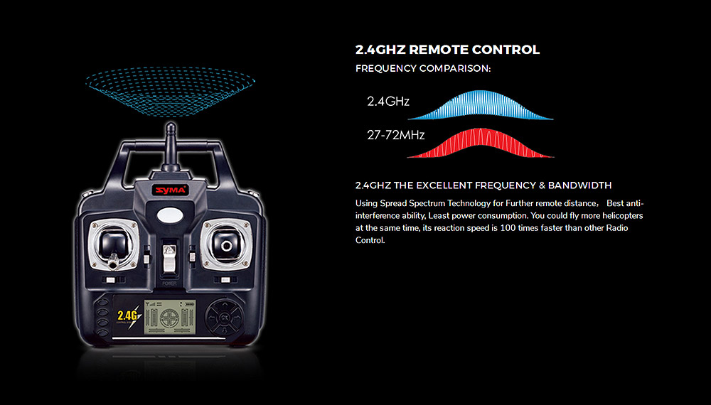Syma X5HW WIFI FPV with 0.3MP HD Camera Altitude Hold 3D Roll 2.4G 4CH 6Axis RC Quadcopter RTF - Blue