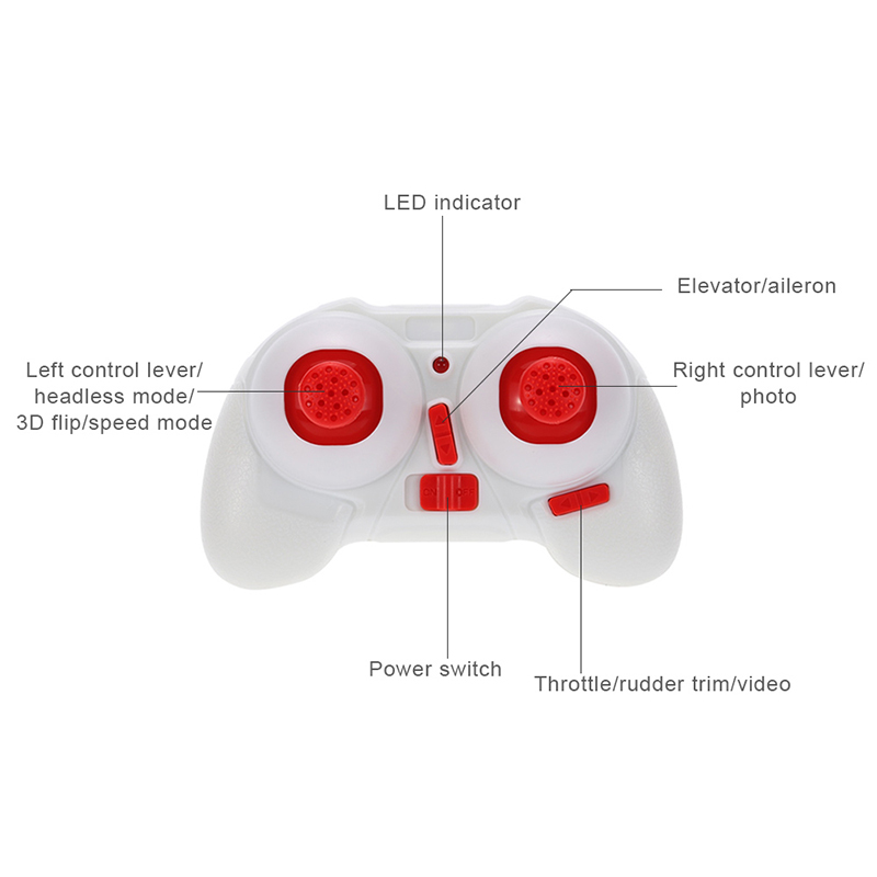 Hubsan H002 Nano Q4 2.4G 4CH 6-Aixs Headless Mode with 720P HD Camera RC Quadcopter RTF - White