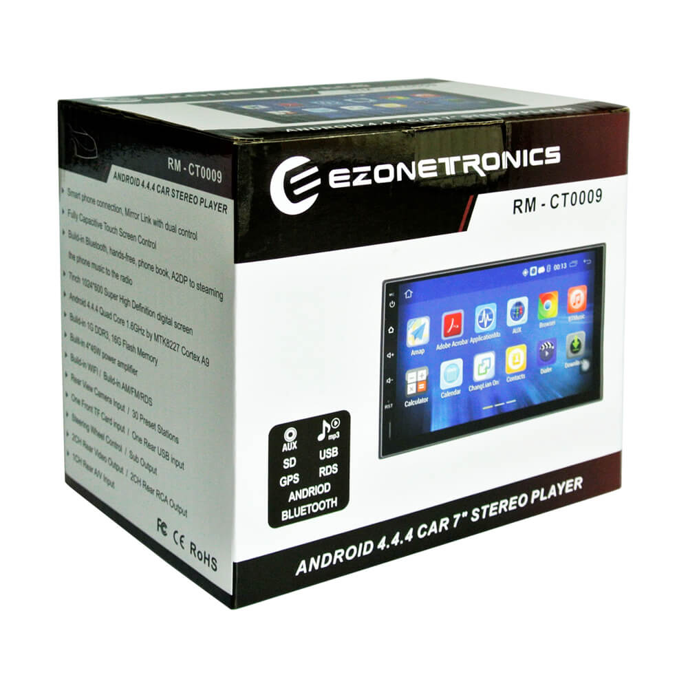 Ezonetronics RM-CT0009 HD 7" In Dash Car Stereo Radio Double Din Android 5.1 Car Player WiFi FM GPS Navigator - Black