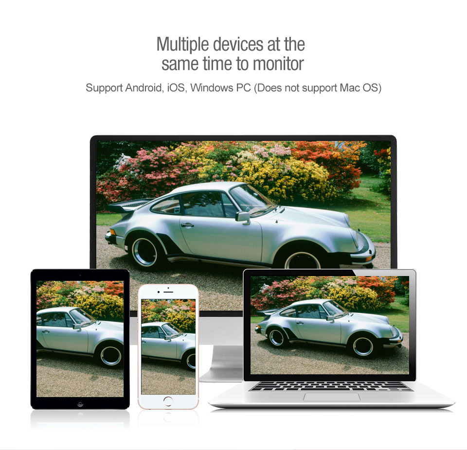 VStarcam C16S Outdoor IP Camera 2.0MP H.264 Waterproof IP67 Wireless Motion Detection Built-in IR-cut Night Vision Security Camera -White