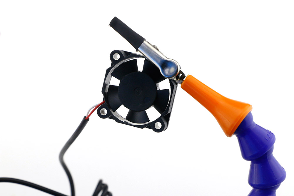 HT-01 Six Arm Soldering Station with XT60 Connector USB Port USB Fan Soldering Iron Holder - Purple