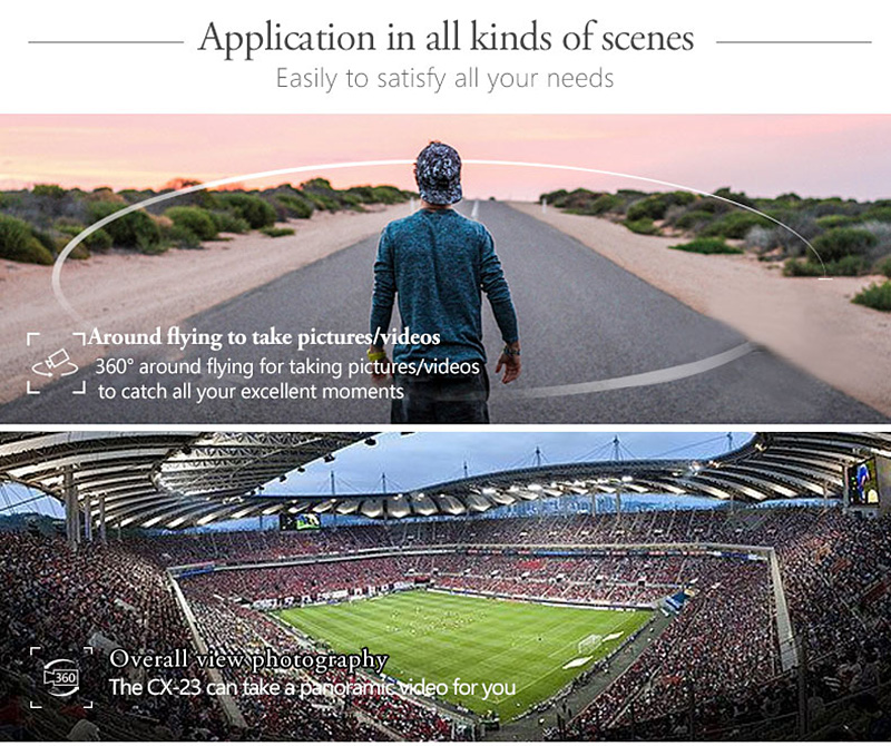 Cheerson CX-23 5.8G FPV GPS OSD Brushless RC Quadcopter With HD 720P Camera RTF - Black