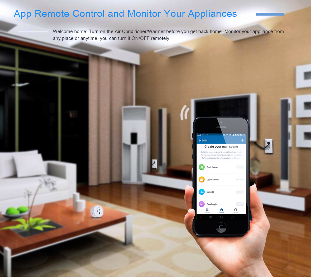 Geekbes YMWS1 Smart Socket WiFi Connection White