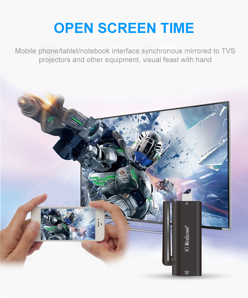 MiraScreen B4 Wireless Display Dongle 1080P WiFi Display Dongle Receiver Miracast Airplay DLNA HDMI