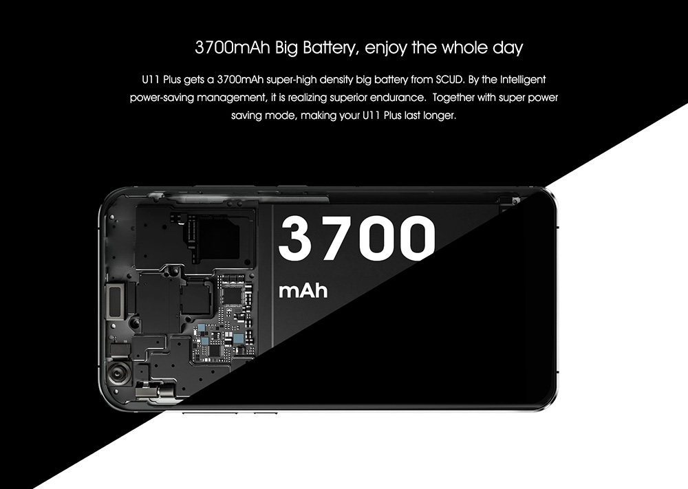 [HK Stock]Oukitel U11 Plus 5.7 Inch Smartphone FHD Screen 4GB RAM 64GB ROM MT6750T Octa Core 13.0MP Cam Android 7.0 Touch ID 3700mAh - Blue