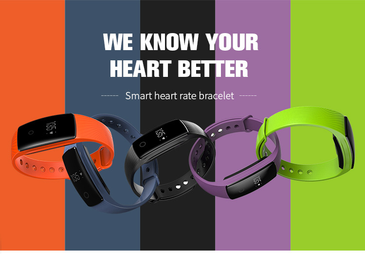 Makibes V05C Smart Bracelet Bluetooth IP67 Water Resistant Activity Sports Tracker Heart Rate Monitor Compatible With Android iOS - Blue